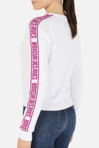 Camisola - Branco - Branco e rosa