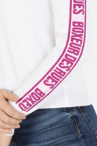 Camisola - Branco - Branco e rosa