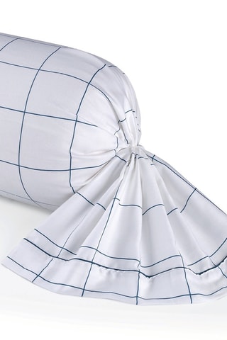 Katoensatijnen Rolkussensloop - 80 draad/cm² - Wit - 43 x 210 cm