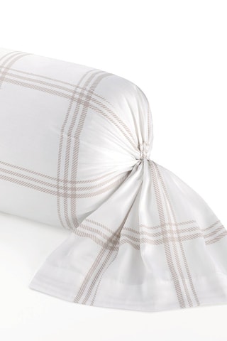 Katoensatijnen Rolkussensloop - 80 draad/cm² - Taupe - 43 x 210 cm