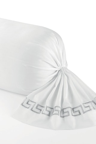 Katoensatijnen Rolkussensloop - 80 draad/cm² - Grijs - 43 x 210 cm