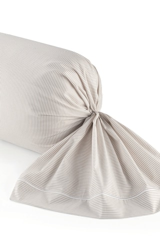 Perkalkatoenen Rolkussensloop - 80 draad/cm² - Taupe - 43 x 210 cm