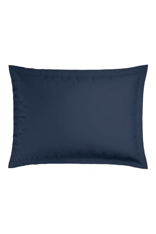 2 Katoensatijnen Kussenslopen - 80 draad/cm² - Donkerblauw - 50 x 70 cm