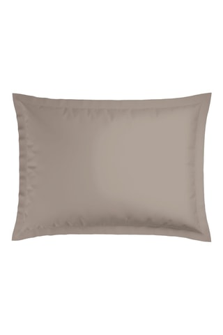 2 Katoensatijnen Kussenslopen - 80 draad/cm² - Taupe - 50 x 70 cm