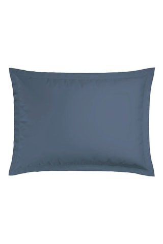 2 Katoensatijnen Kussenslopen - 80 draad/cm² - Blauw - 50 x 70 cm