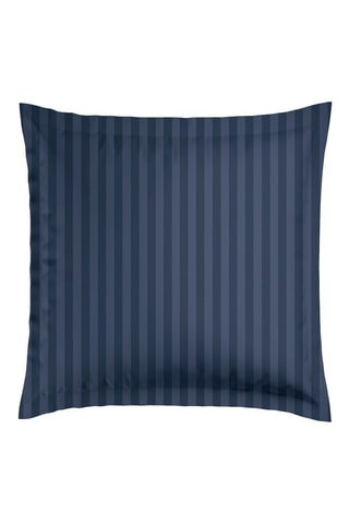 2 Katoensatijnen Kussenslopen - 80 draad/cm² - Donkerblauw