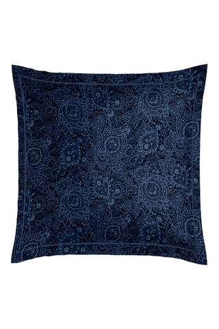 2 Katoensatijnen Kussenslopen - 80 draad/cm² - Blauw - 63 x 63 cm