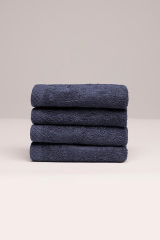 4 gastendoekjes - Marineblauw - 30 x 30 cm