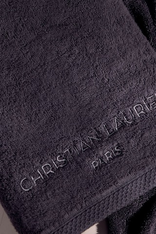 2 serviettes de toilette - Gris foncé - 50 x 100 cm