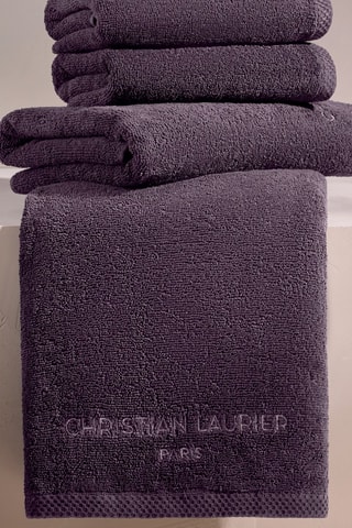 2 serviettes de toilette - Mauve - 50 x 100 cm