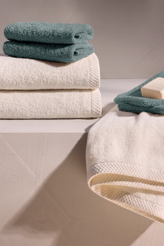 2 draps de douche - Vert - 70 x 140 cm
