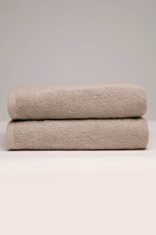 Douchelaken - Taupe - 70 x 140 cm
