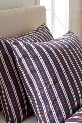 2 Katoensatijnen Kussenslopen 80 Draad/cm² Eclat nautique - Blauw