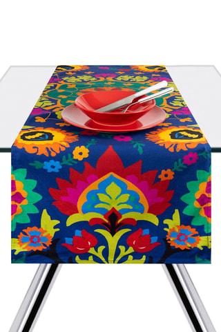 Chemin de table New Delhi 45 x 140 cm - Multicolore