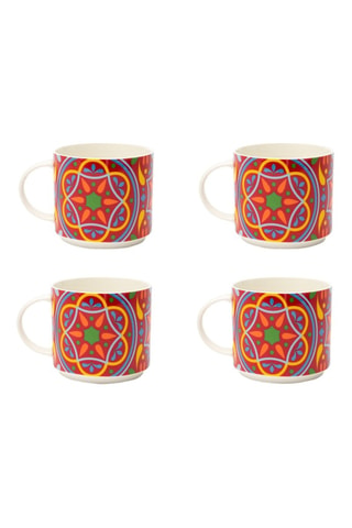 4 mugs en Bone China Puebla - 29 cl