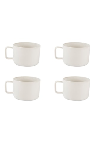 4 mugs en grès Jumbo Nordique - 40 cl