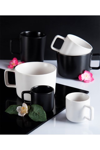 4 mugs en grès Jumbo Nordique - 40 cl