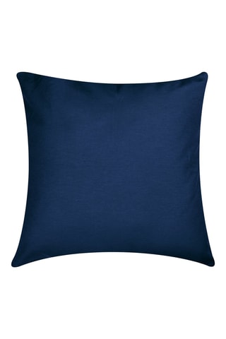 Coussin - Bleu marine et rouge - 45 x 45 cm - Blanc, noir, rouge et bleu