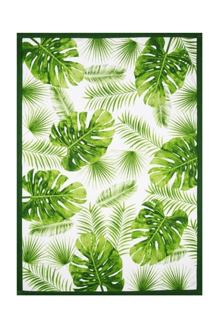 Torchon Foliage - Vert et blanc - Vert