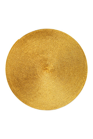 6 sets de table 36 cm - Doré