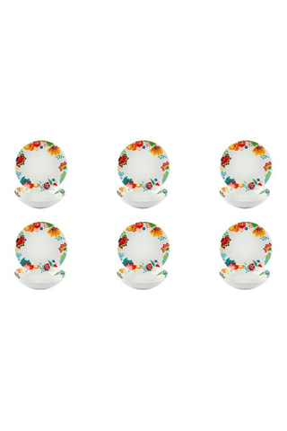 Assiettes en porcelaine Saint Tropez - 12 pièces