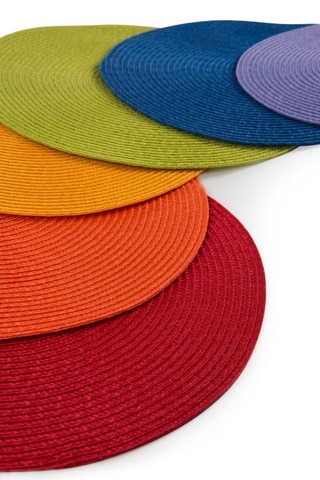 6 sets de table - 36 cm - Multicolore