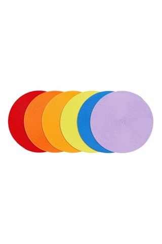 6 sets de table - 36 cm - Multicolore