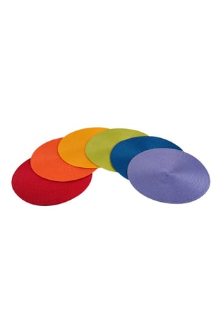 6 sets de table - 36 cm - Multicolore