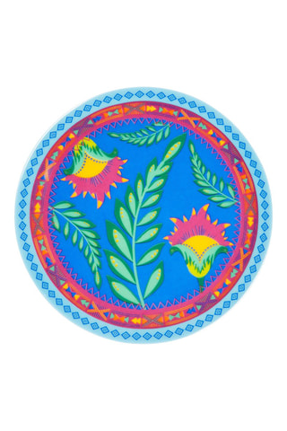 6 assiettes apéritif en porcelaine Gipsy - 15 cm