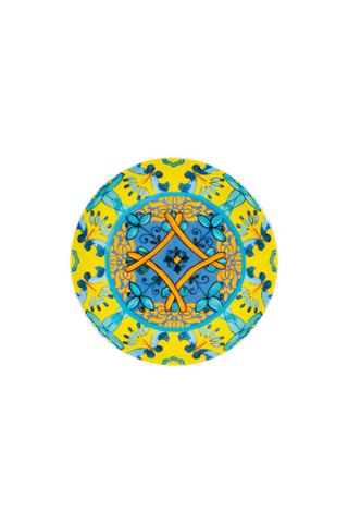 6 petites assiettes à apéritifs en porcelaine Trinacria - 15 cm