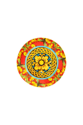 6 petites assiettes à apéritifs en porcelaine Trinacria - 15 cm