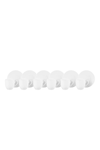 Service à café en porcelaine Simple - 6 personnes