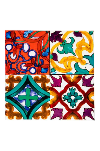 Salvamanteles de corcho y cerámica Lisbona - 15 x 15 cm