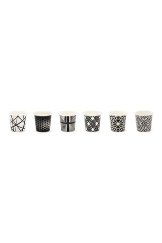 6 tasses à café en porcelaine Emily - 9 cl