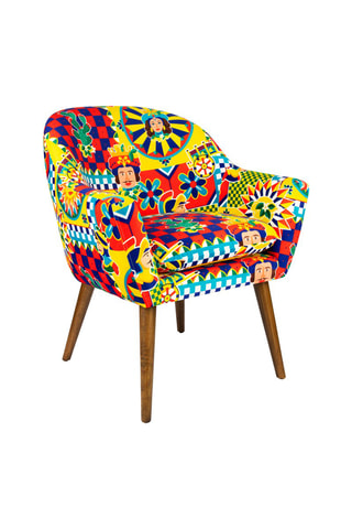 Fauteuil Rhapsody - Jaune - Touche velours