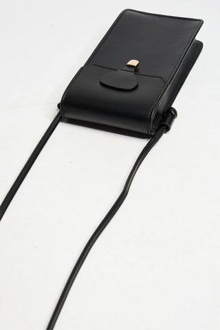 Sac bandoulière en cuir - Noir
