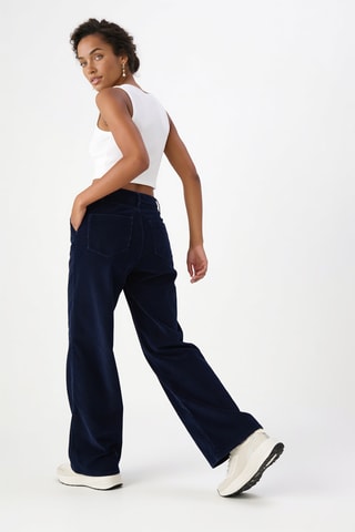 Pantalon en velours - Indigo