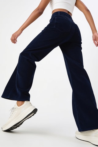Pantalon en velours - Indigo
