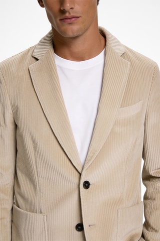 Veste de costume en velours - Beige