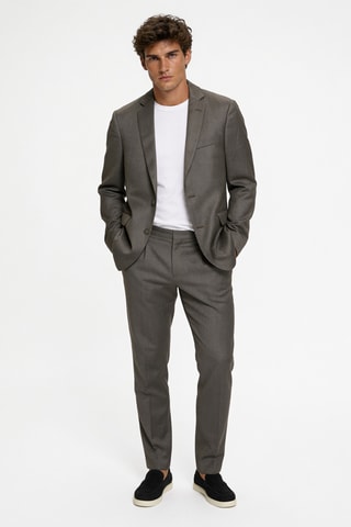 Veste de costume en laine - Marron