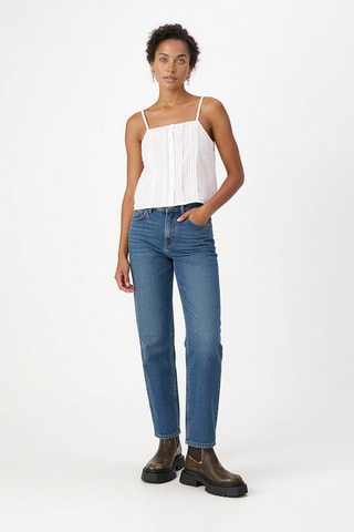 Top en coton biologique - Blanc