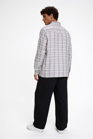 Chemise - Blanc et gris clair