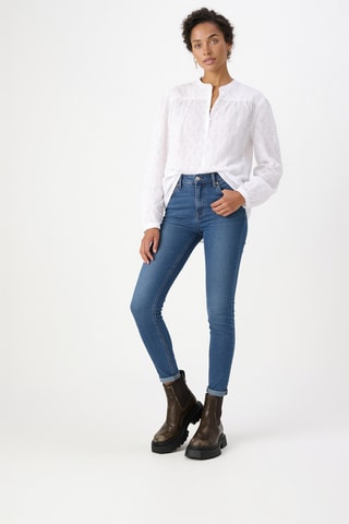 Blouse en broderie anglaise - Blanc