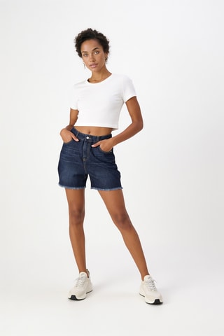Short en jean - Bleu foncé