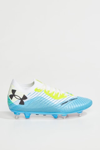 Zapatillas de fútbol UA W TM Shadow Elite 2.0 HYB - Blanco y celeste