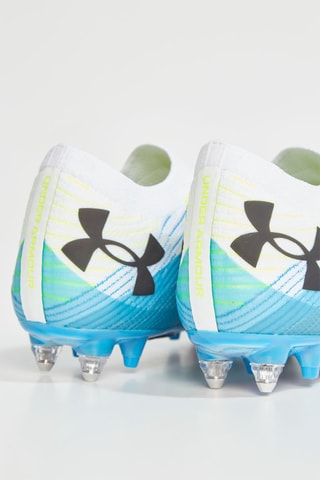 Zapatillas de fútbol UA W TM Shadow Elite 2.0 HYB - Blanco y celeste