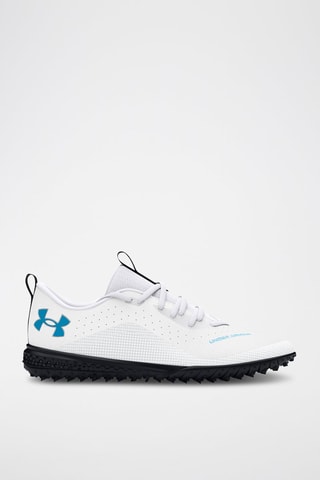 Chaussures de football en cuir Shadow Turf Jr 2.0 - Blanc