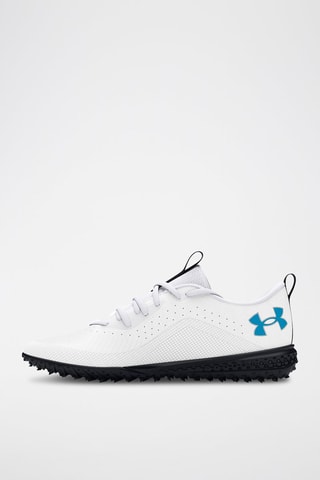 Chaussures de football en cuir Shadow Turf Jr 2.0 - Blanc