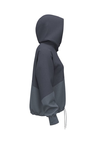 Coupe-vent à capuche Rival Woven - Gris foncé