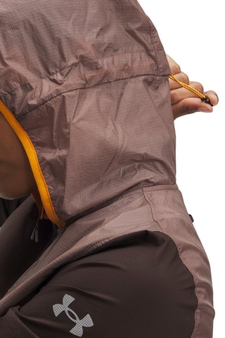 Veste de running à capuche - Marron clair et marron foncé
